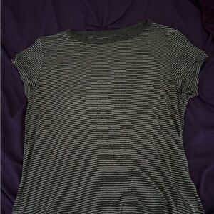Striped Gray Women's Top